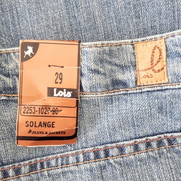 Lois High Rise Mom Relaxed Jeans Medium Wash Stretch Size 29 - Picture 5 of 15